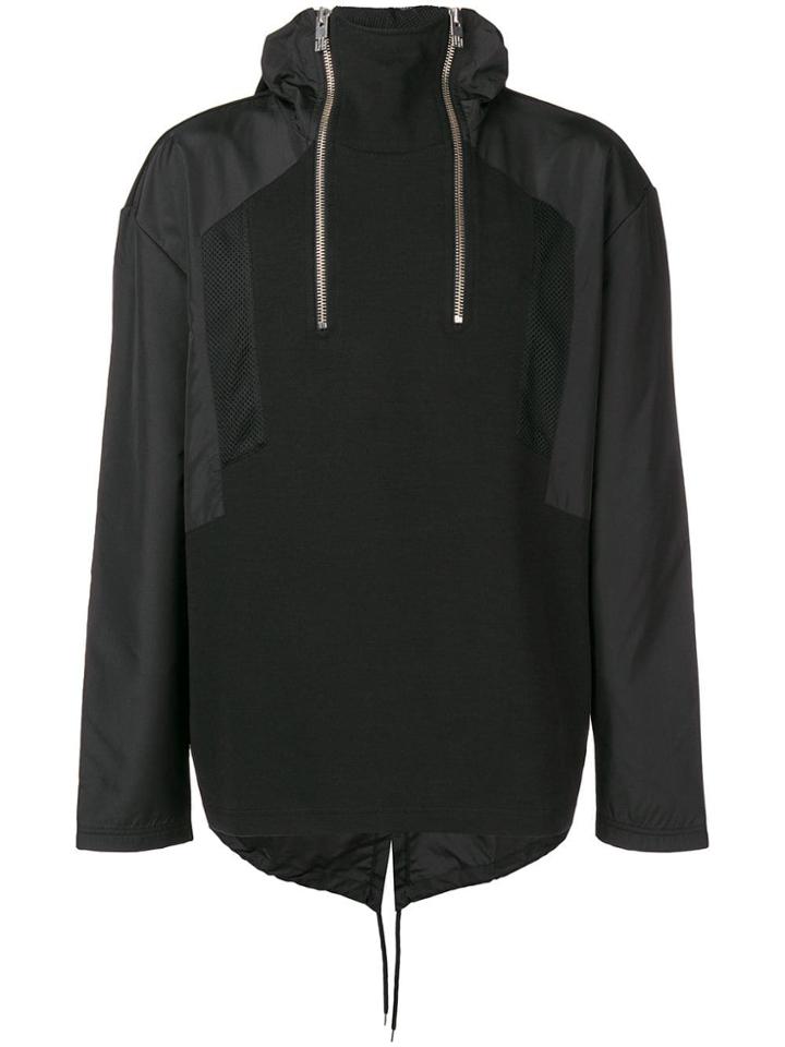 Les Hommes Urban Mid-length Anorak - Black