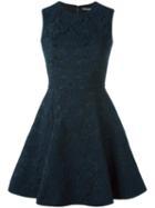 Dolce & Gabbana Jacquard Dress, Women's, Size: 40, Blue, Silk/cotton/polyamide/spandex/elastane