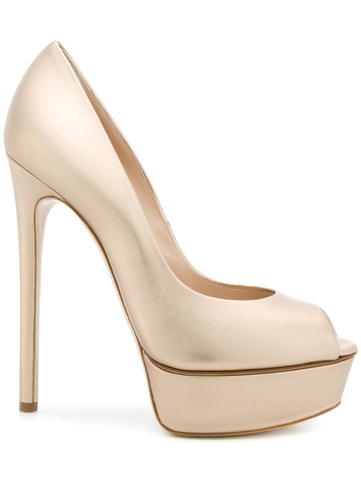Casadei Platform Sandals - Metallic