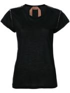 No21 Crystal Embellished T-shirt - Black