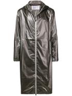Oakley By Samuel Ross Long Shine Effect Coat - Metallic