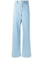 Y / Project - Flared High Waist Jeans - Women - Cotton - S, Blue, Cotton