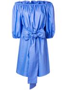 Stella Mccartney Off The Shoulder Dress - Blue