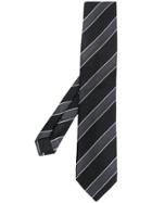Boss Hugo Boss Stripe Embroidered Tie - Black
