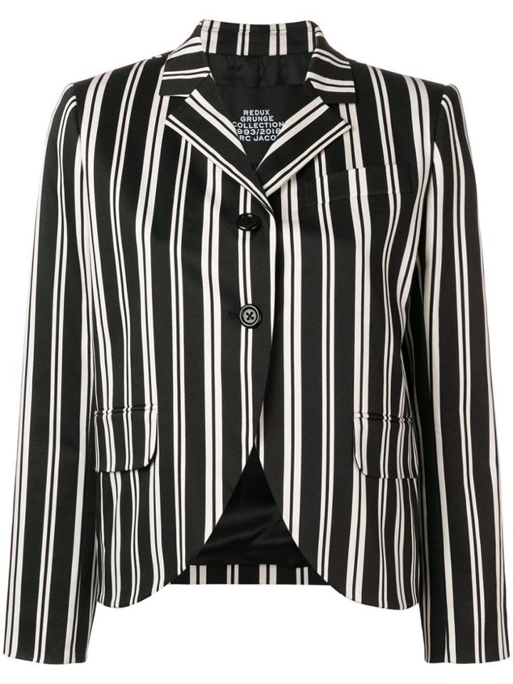 Marc Jacobs Humbug Stripe Tailored Jacket - Black