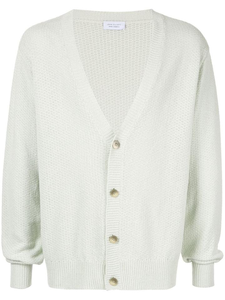 John Elliott V-neck Cardigan - Green