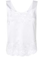 Givenchy Lace Flared Tank Top - White