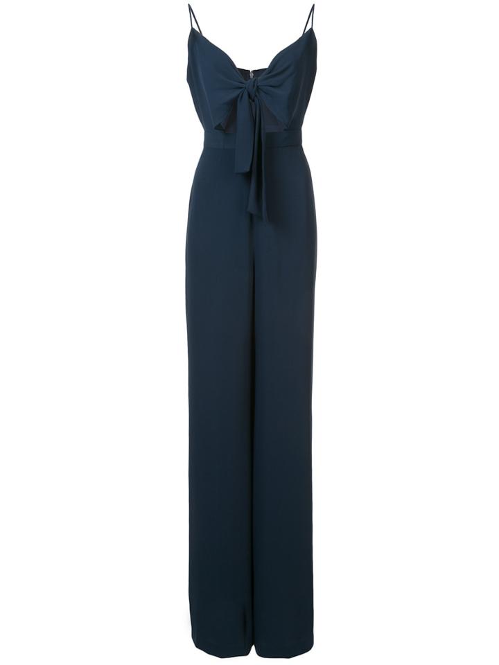 Jay Godfrey Front Knot Jumpsuit - Blue