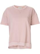 Lee Mathews Vince Fleece Short-sleeve Sweatshirt - Pink