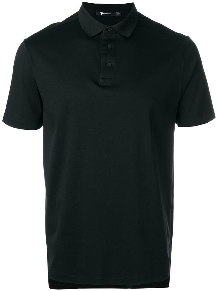 T By Alexander Wang Classic Polo Shirt, Men's, Size: Medium, Black, Cotton/polyester/spandex/elastane