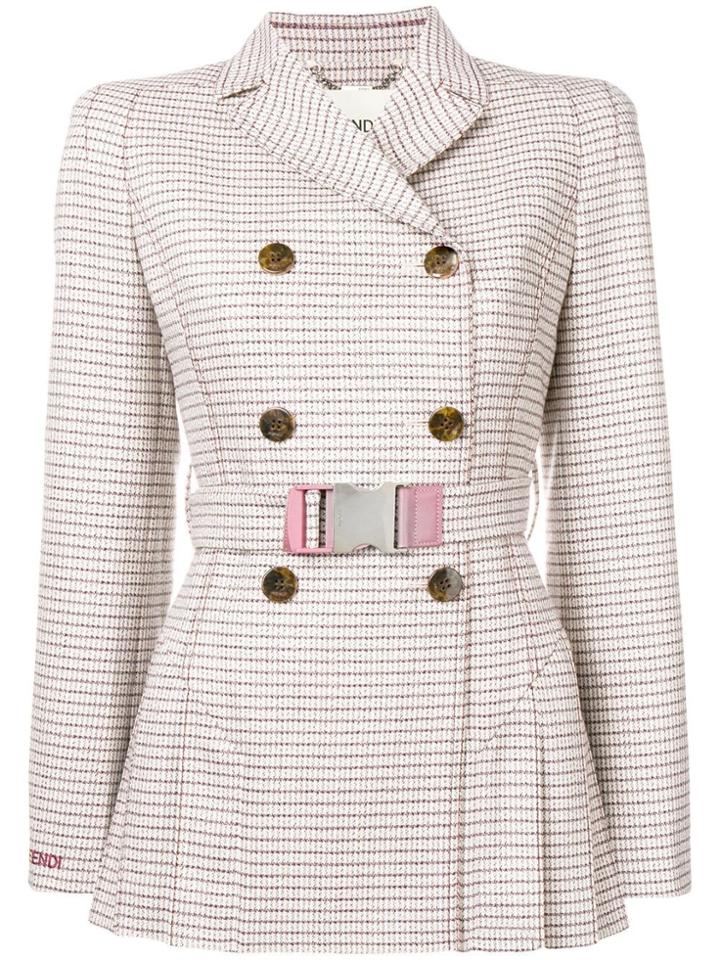 Fendi Short Trench Jacket - Neutrals