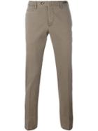 Pt01 Front Pleated Trousers, Men's, Size: 54, Brown, Cotton/spandex/elastane