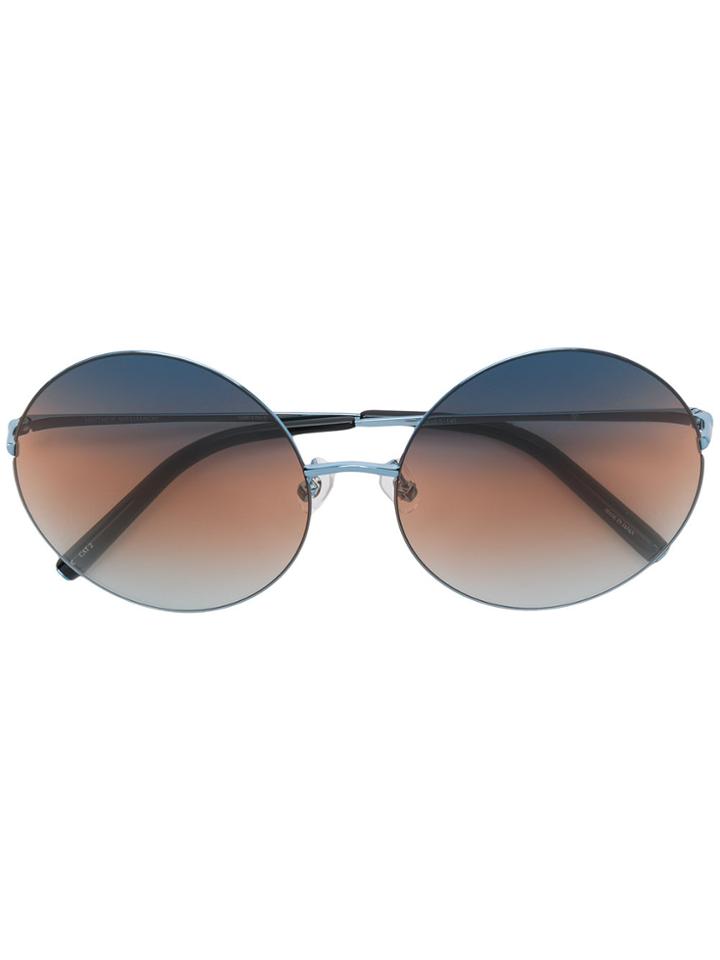Matthew Williamson Round Frame Sunglasses - Metallic