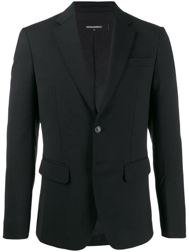 Dsquared2 Embroidered Printed Blazer - Black