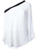 Christopher Esber One Sleeve Jumper, Women's, Size: 10, White, Polyester/triacetate
