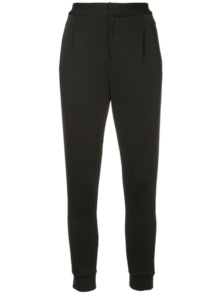Frei Ea Tapered Stripe Detail Trousers - Black