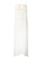 See By Chloé Ruffle Detail Maxi Dress, Women's, Size: 36, White, Silk/viscose