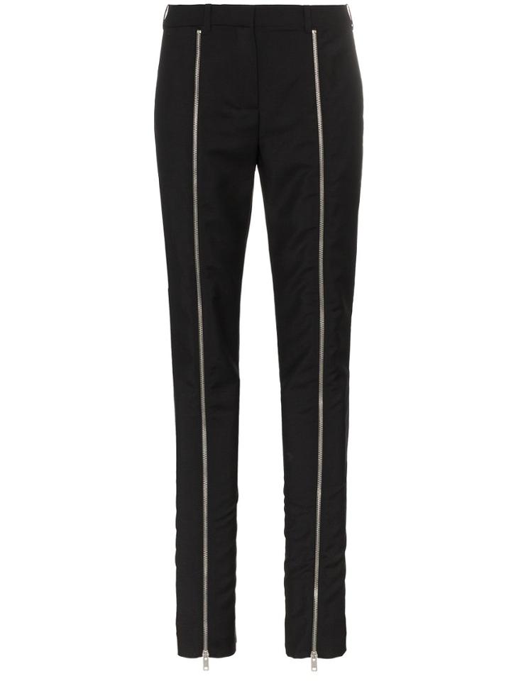 Givenchy Slim Leg Zip Front Trousers - Black
