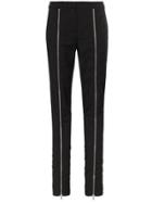 Givenchy Slim Leg Zip Front Trousers - Black