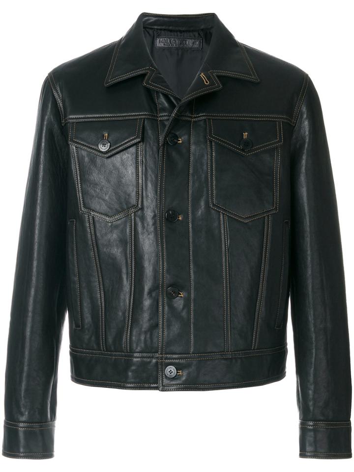 Neil Barrett Contrast Stitch Jacket - Brown