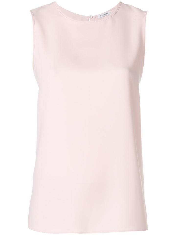 P.a.r.o.s.h. Back Split Tank Top - Pink & Purple