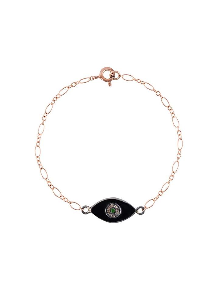 Ileana Makri Flower Motif Bracelet, Women's, Metallic, Silver