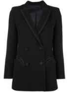 Blazé Milano 'resolute' Blazer, Women's, Size: 36, Black, Silk/cupro/viscose/virgin Wool