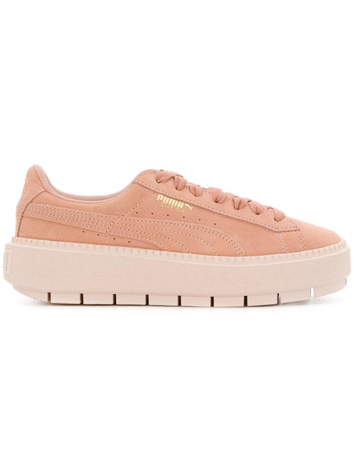 Puma Trace Platform Sneakers - Pink & Purple