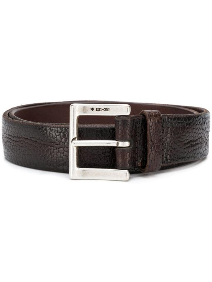 Orciani Classic Square Buckle Belt - Brown
