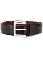 Orciani Classic Square Buckle Belt - Brown