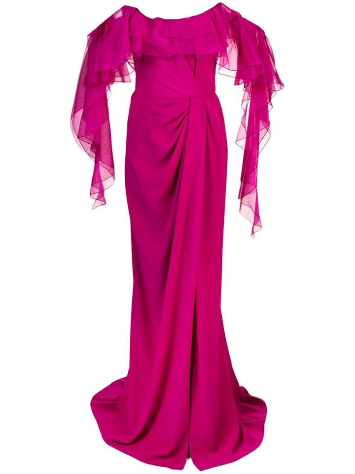 Marchesa Off-the-shoulder Gown - Pink