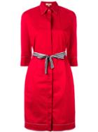 Fay Fitted Waist Dress - Red