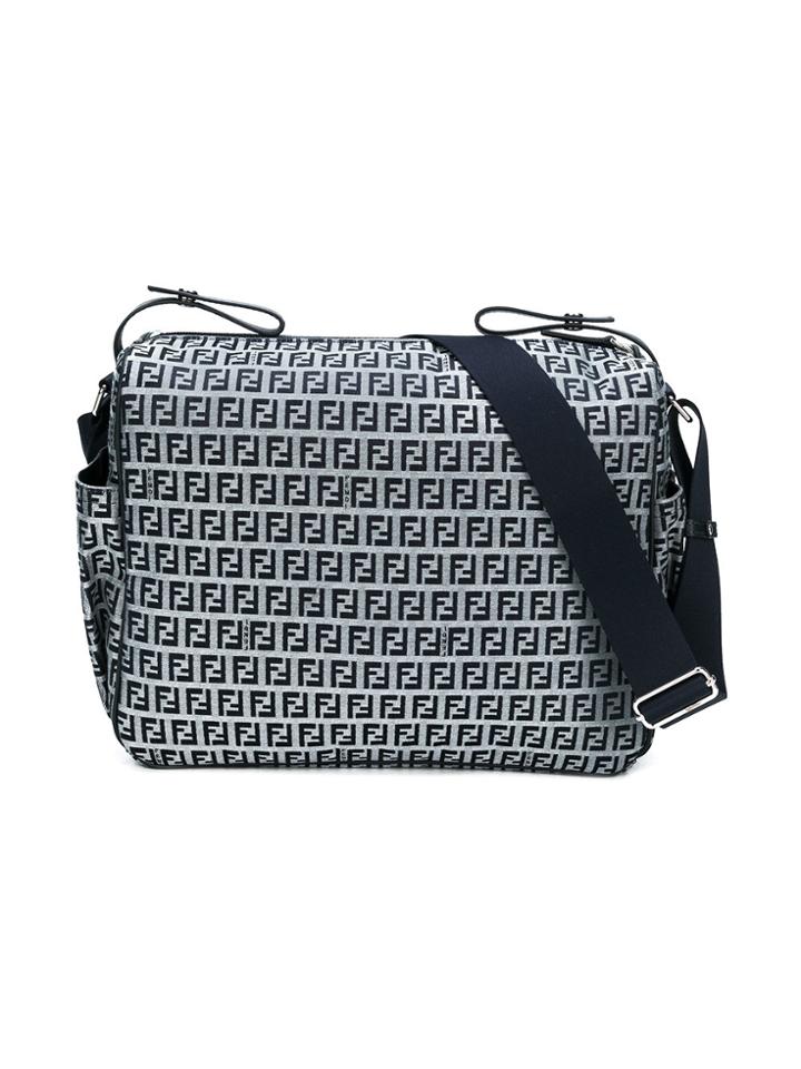 Fendi Kids Ff Logo Patterned Changing Bag - Blue