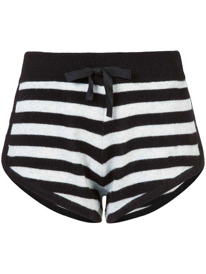Morgan Lane Steffy Striped Shorts - Black