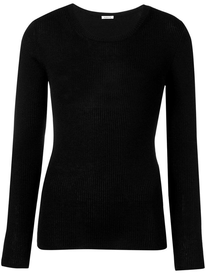 P.a.r.o.s.h. Ribbed Jumper - Black
