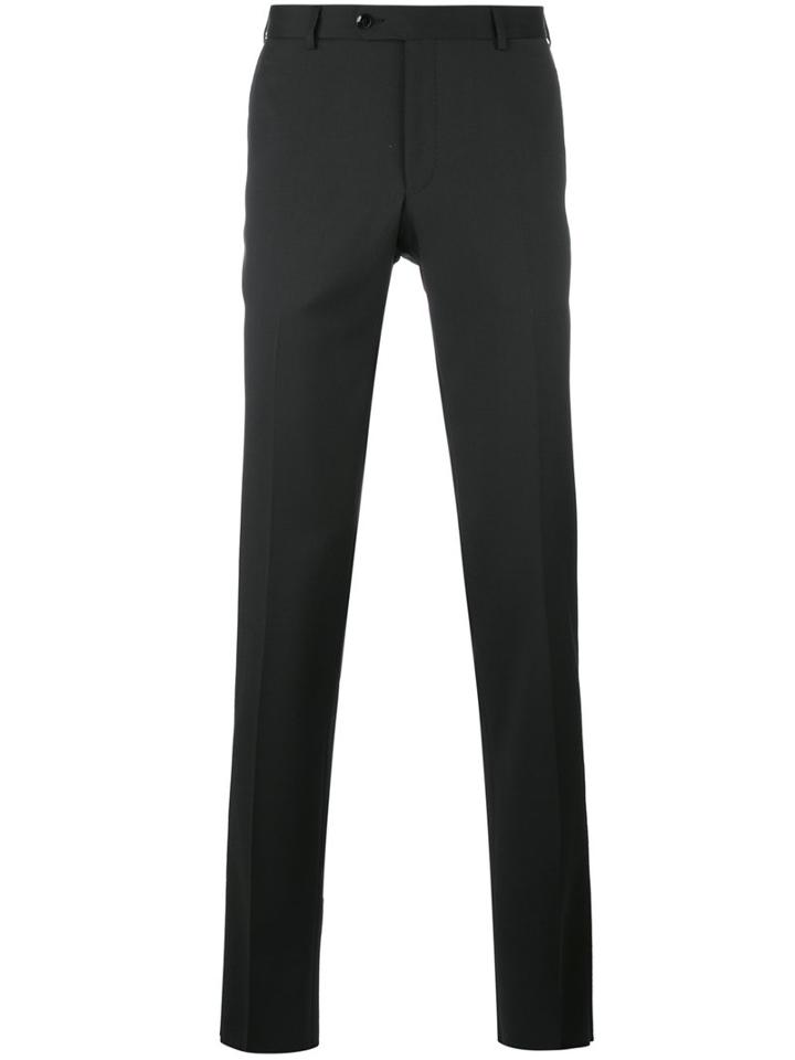Pal Zileri Tailored Trousers, Men's, Size: 52, Black, Wool/viscose