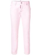 Dsquared2 Cropped Jeans - Pink & Purple