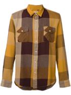 Levi's Vintage Clothing Flap Pockets Checked Shirt, Men's, Size: Small, Yellow/orange, Cotton