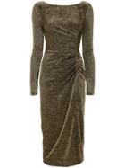 Rachel Zoe Golden Draped Evening Dress - Metallic