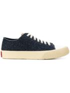 Visvim Tweed Lace-up Sneakers - Blue