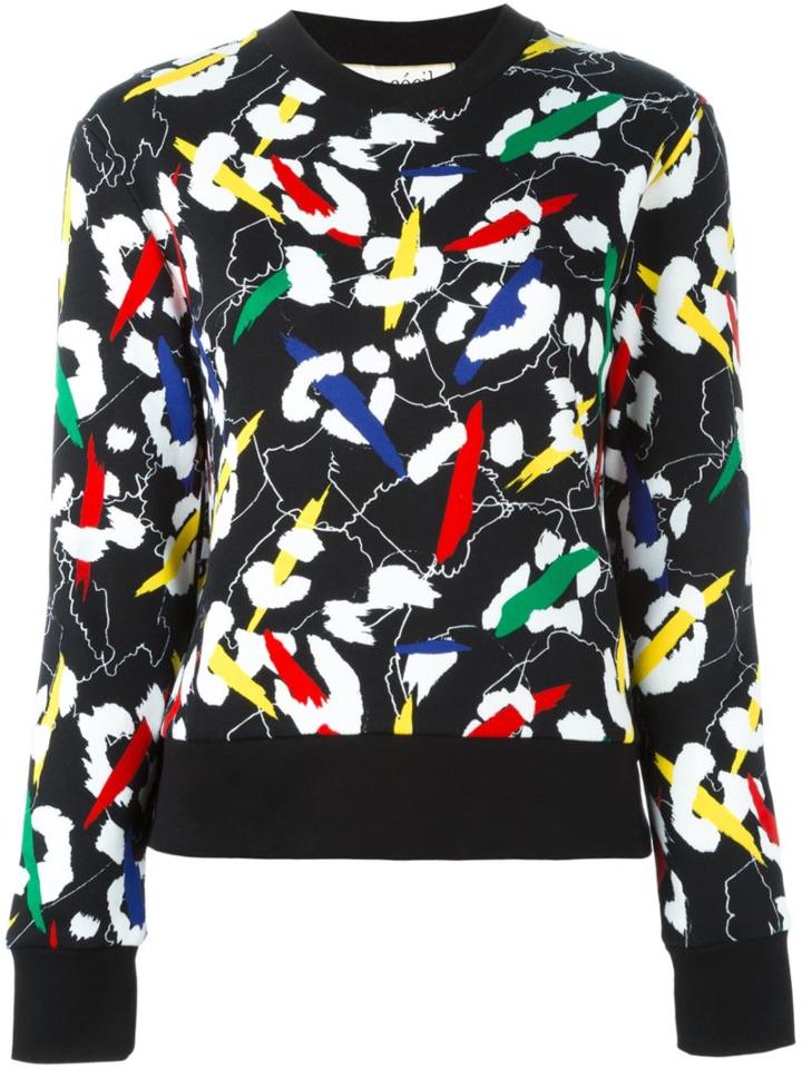 Être Cécile Abstract Print Sweatshirt