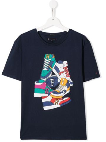 Tommy Hilfiger Junior Teen Hi-tops Print T-shirt - Blue