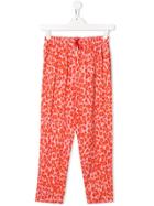 Kenzo Kids Leopard Print Drawstring Trousers - Pink
