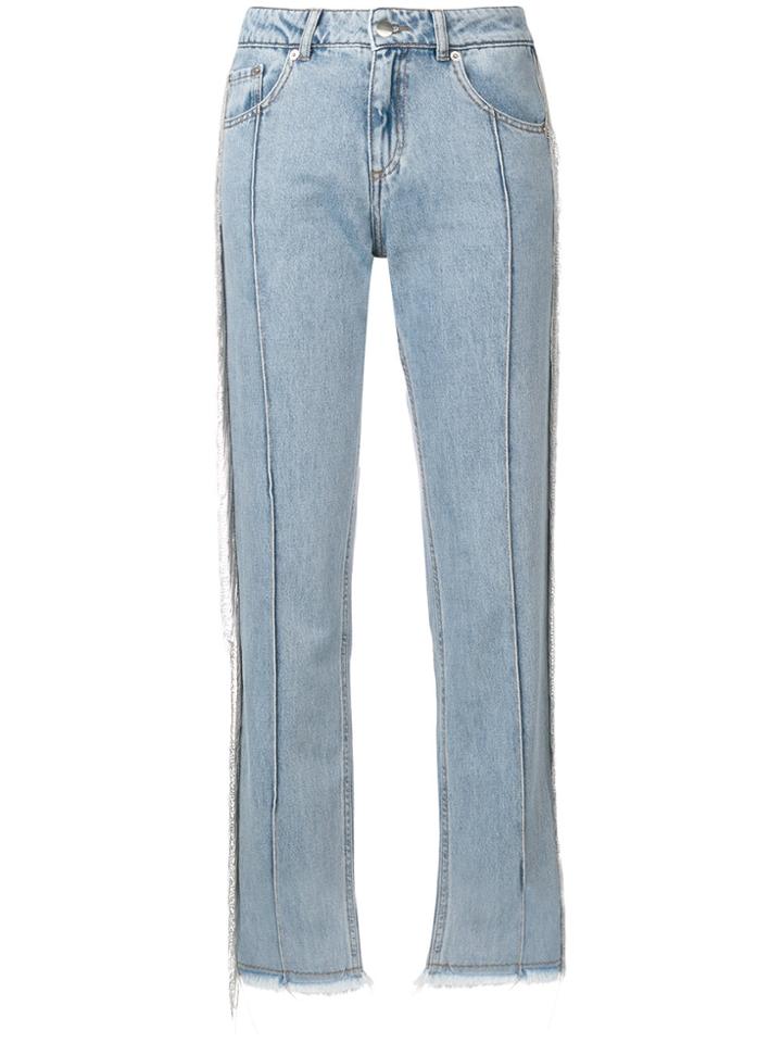 Each X Other Fringed Jeans - Blue