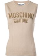Moschino Knitted Tank Top - Neutrals