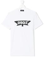 Dsquared2 Kids Logo Printed T-shirt - White