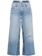 Frame Denim Le Reconstructed Cropped Patchwork Jeans - Blue