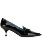Prada Pointed Heel Loafers - Black