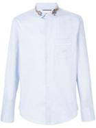 Gucci - Dragon Embroidered Collar Shirt - Men - Cotton - 15, Blue, Cotton