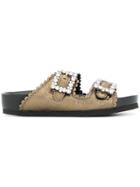 Suecomma Bonnie Buckled Open-toe Sandals - Metallic